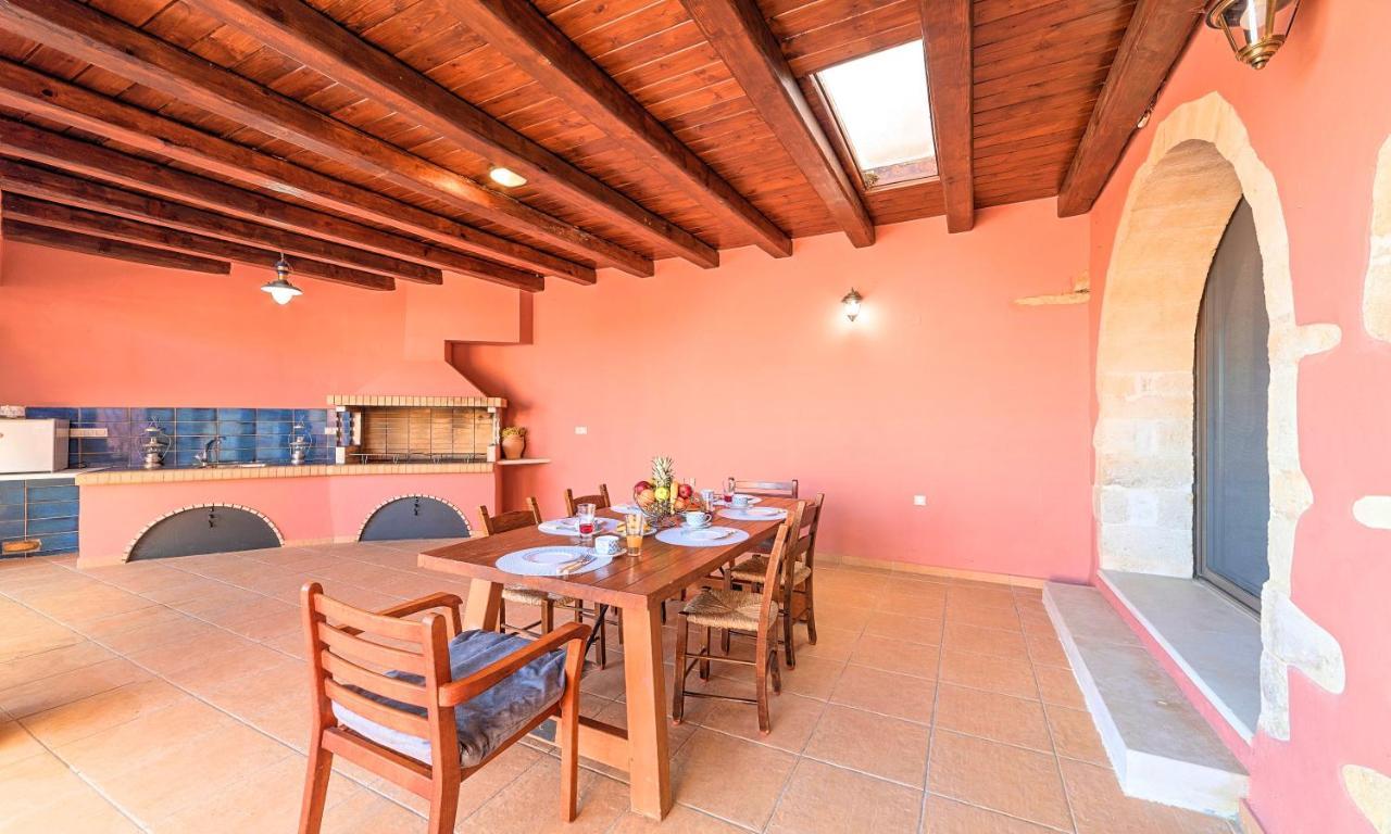 Steve Kois Villa Heated Pool Chania  Buitenkant foto