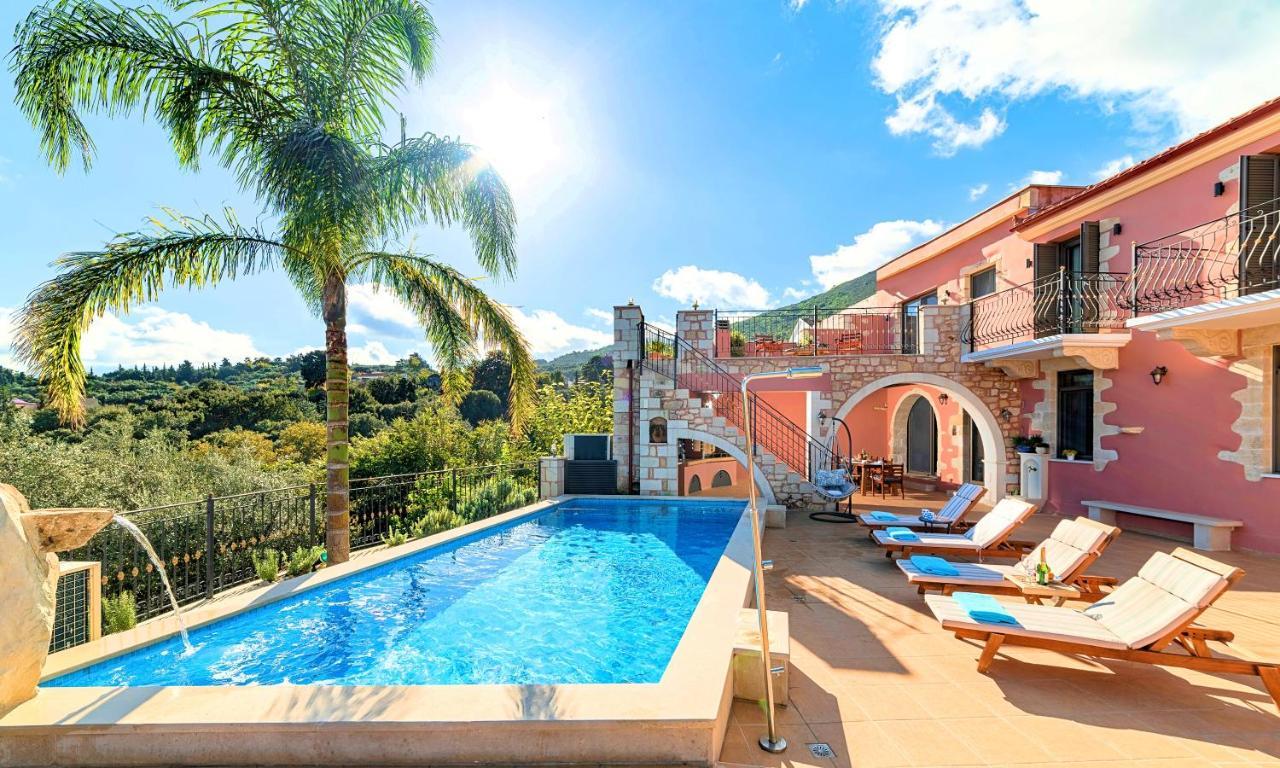 Steve Kois Villa Heated Pool Chania  Buitenkant foto
